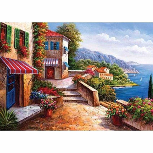 Full Drill - 5D DIY Diamond Painting Kits Cartoon Landscape 