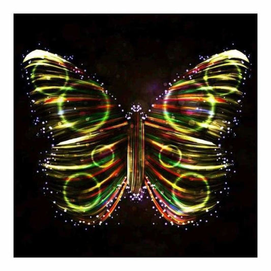 Full Drill - 5D DIY Diamond Painting Kits Colored Butterfly 