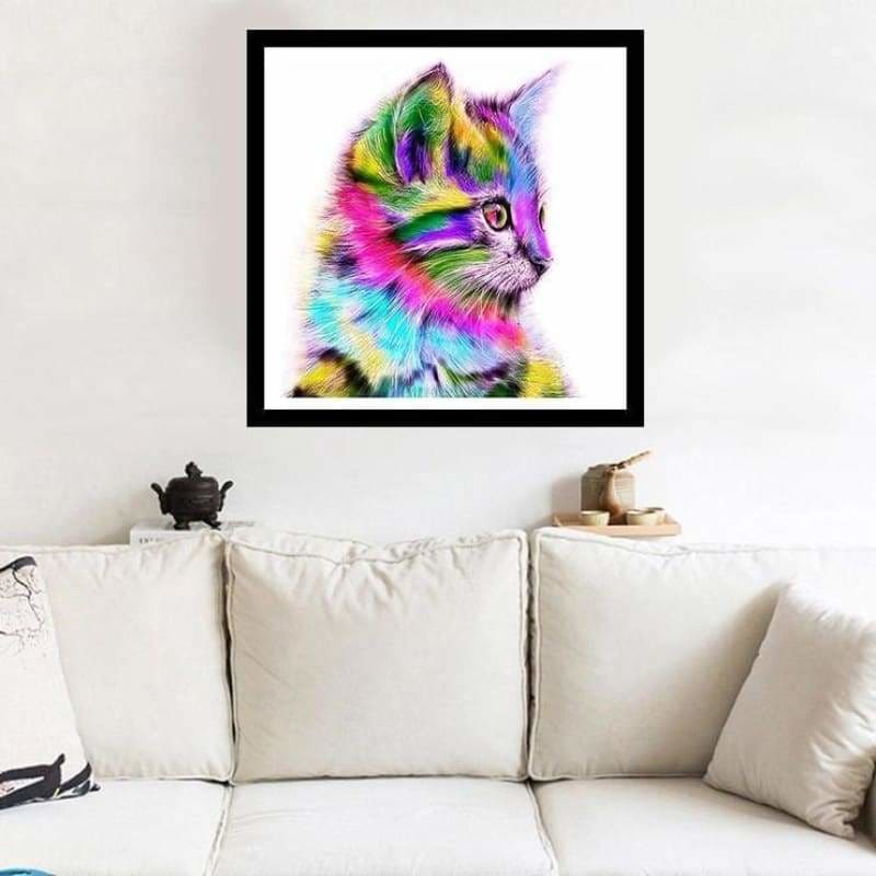 Full Drill - 5D DIY Diamond Painting Kits Colorful Cute Cat