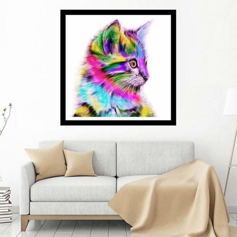 Full Drill - 5D DIY Diamond Painting Kits Colorful Cute Cat