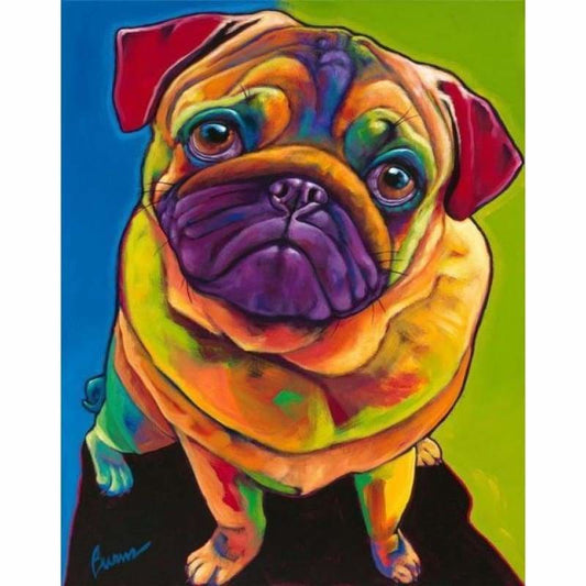 Full Drill - 5D DIY Diamond Painting Kits Colorful Dog - 3