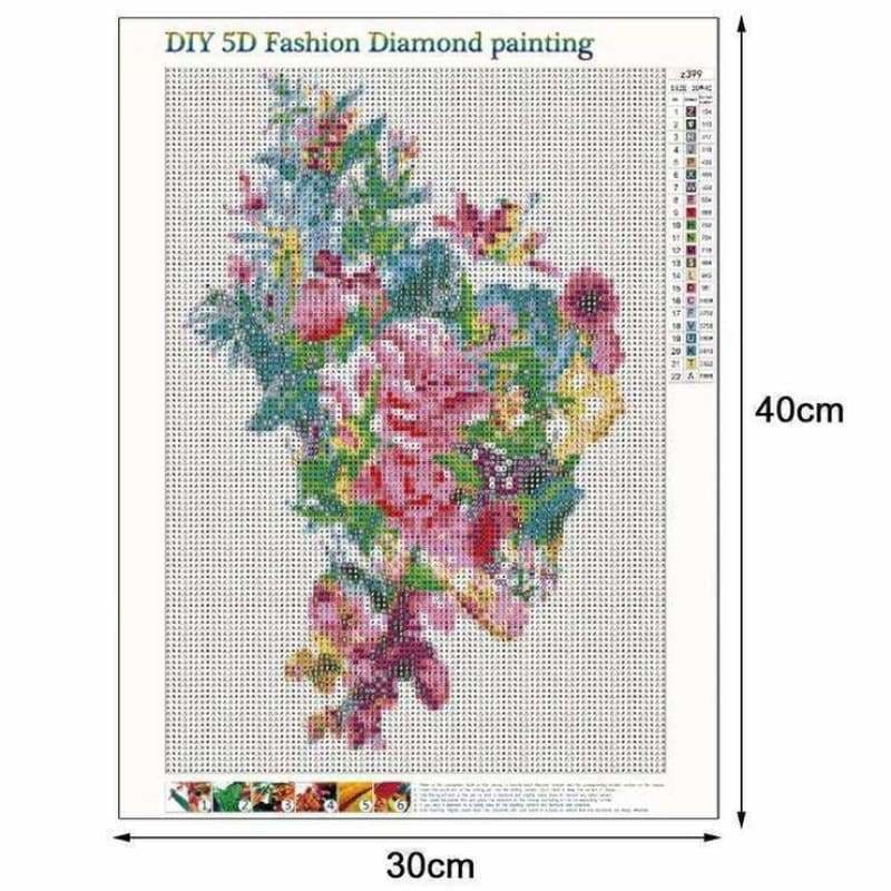 Full Drill - 5D DIY Diamond Painting Kits Colorful Flowers 
