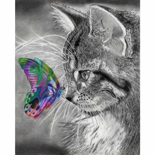Full Drill - 5D DIY Diamond Painting Kits Dream Cat And 