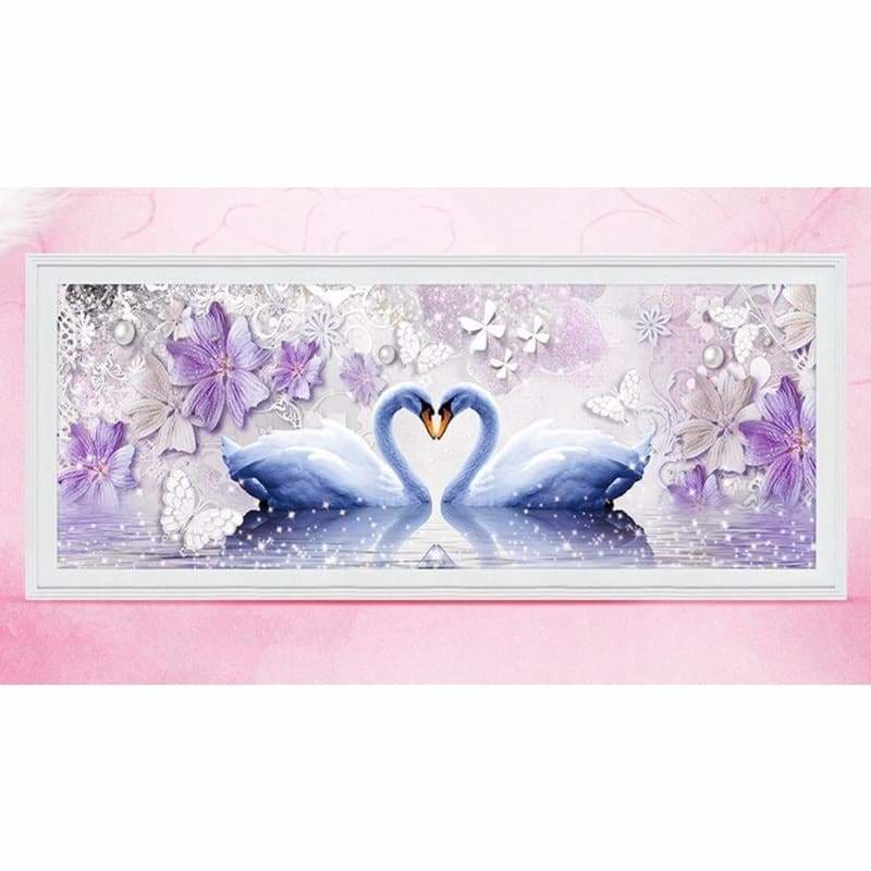 Full Drill - 5D DIY Diamond Painting Kits Dream Love Swans -