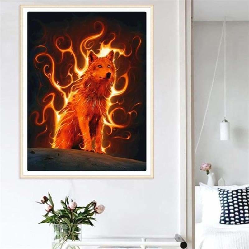 Full Drill - 5D DIY Diamond Painting Kits Fantasy Dream Wolf