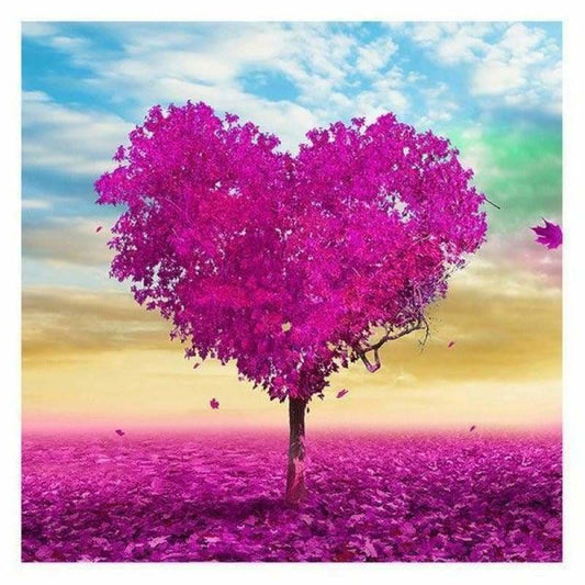 Full Drill - 5D DIY Diamond Painting Kits Fantasy Pink Heart