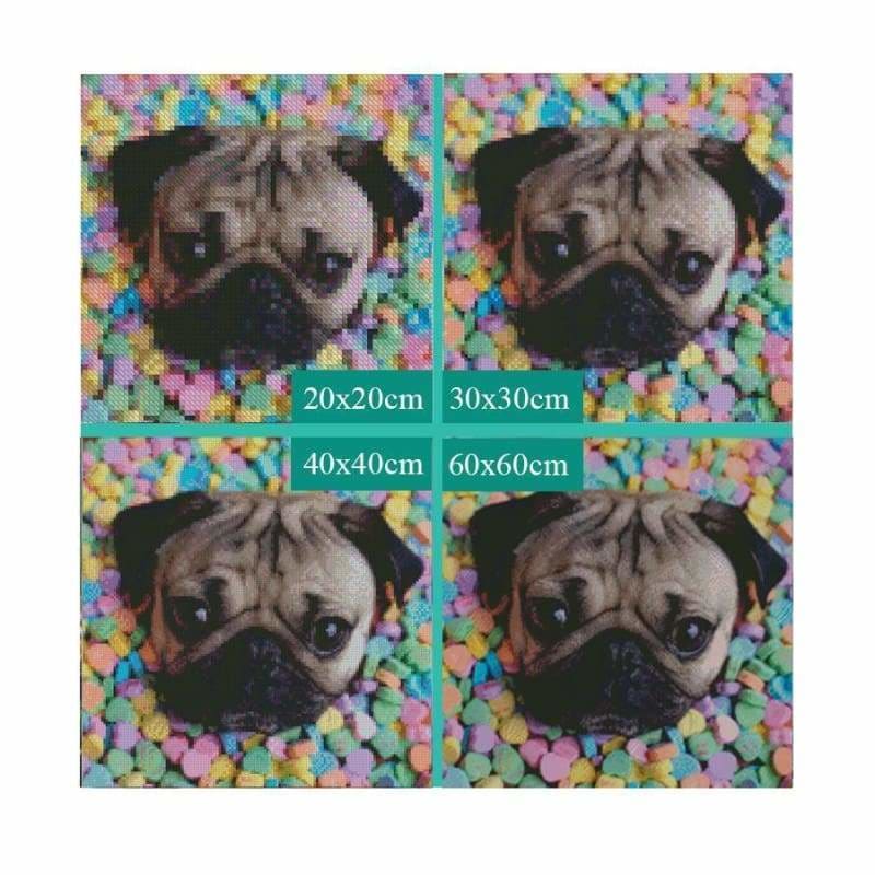 Full Drill - 5D DIY Diamond Painting Kits Funny Cute Dog 