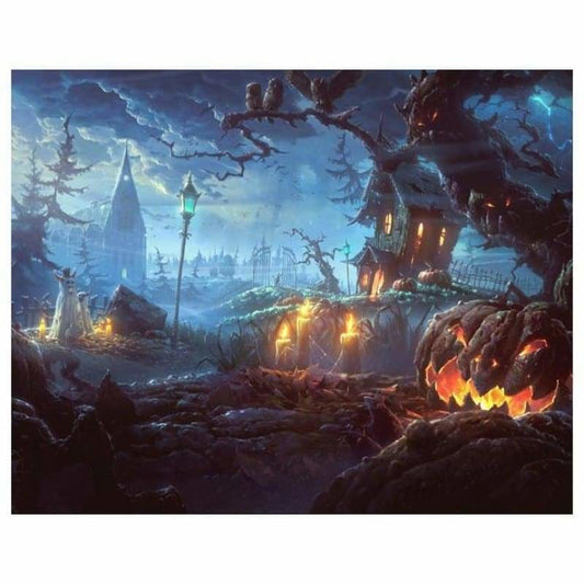 Full Drill - 5D DIY Diamond Painting Kits Halloween Pumpkin