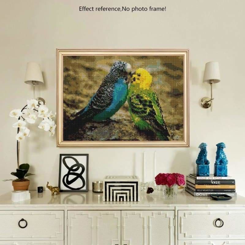 Full Drill - 5D DIY Diamond Painting Kits Loving Parrots 