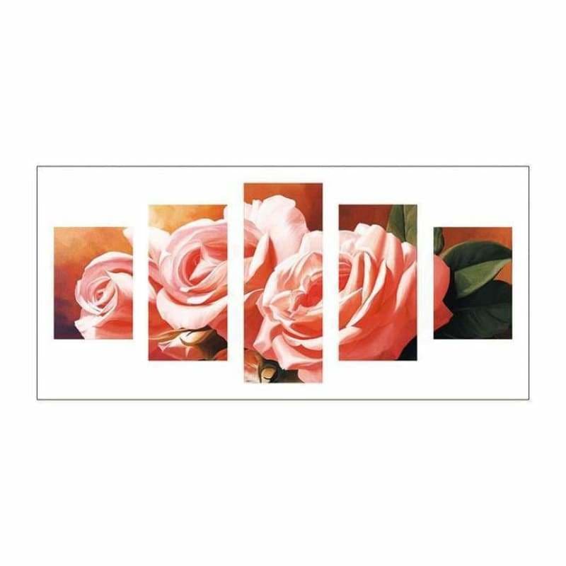 Full Drill - 5D DIY Diamond Painting Kits Multi Panel Rose -