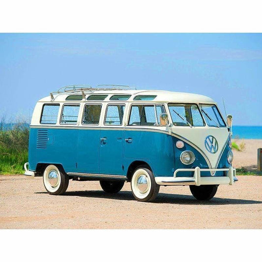 Full Drill - 5D DIY Diamond Painting Kits Seaside Bus