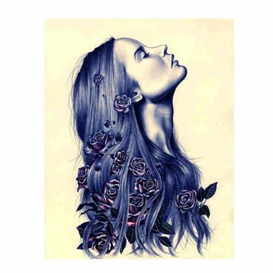 Full Drill - 5D DIY Diamond Painting Kits Sexy Girl Flower