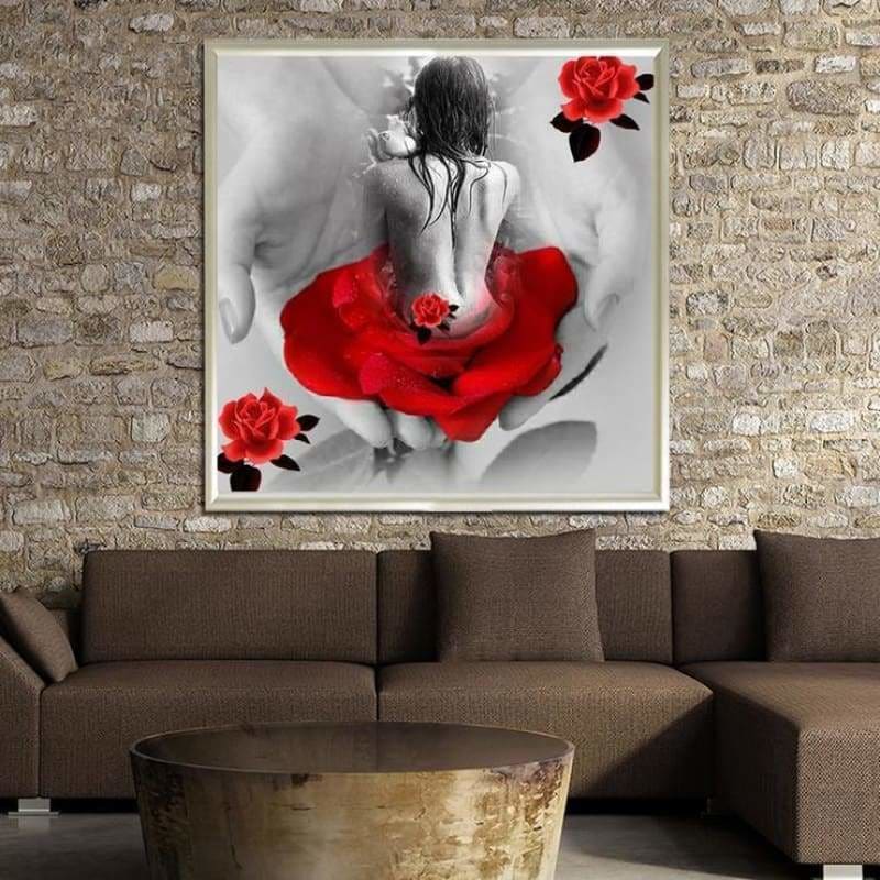 Full Drill - 5D DIY Diamond Painting Kits Sexy Woman Flower