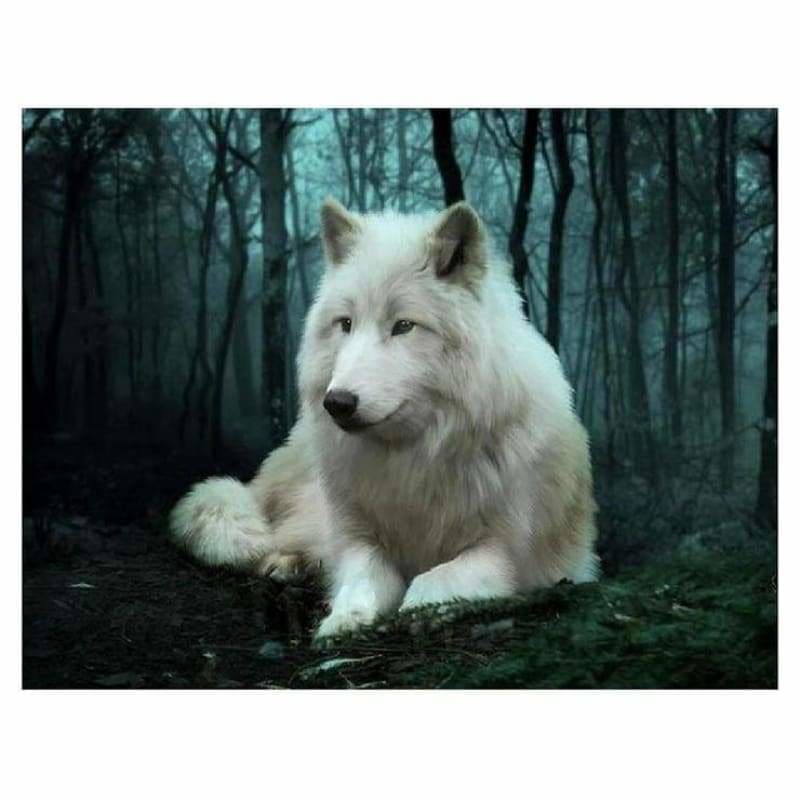 Full Drill - 5D DIY Diamond Painting Kits Special White Wolf