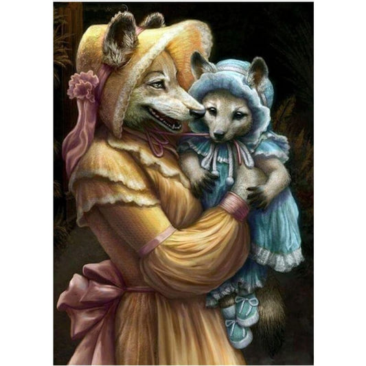 Full Drill - 5D DIY Diamond Painting Kits Warm Animal Wolf