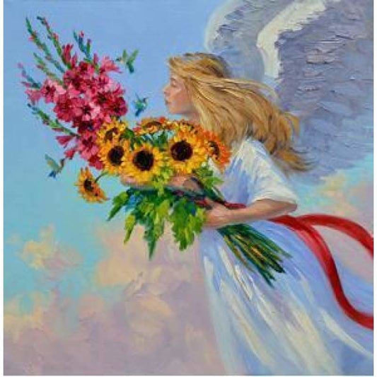 Full Drill - 5D DIY Diamond Painting Kits White Dress Girl