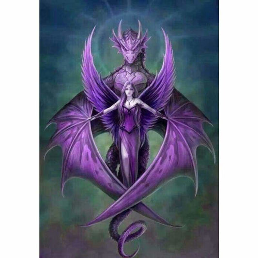 Full Drill - 5D Diy Diamond Painting Kits Wings Girl and