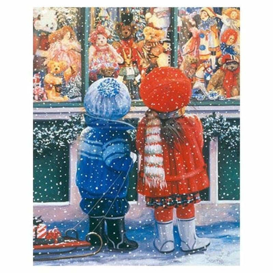 Full Drill - 5D DIY Diamond Painting Kits Winter Boy And