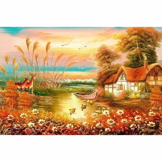 Full Drill - 5D DIY Diamond Painting Kits Winter Landscape 