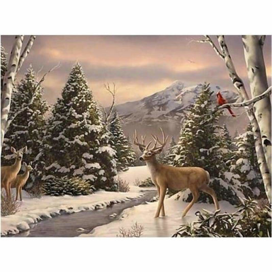 Full Drill - 5D DIY Diamond Painting Kits Winter Landscape