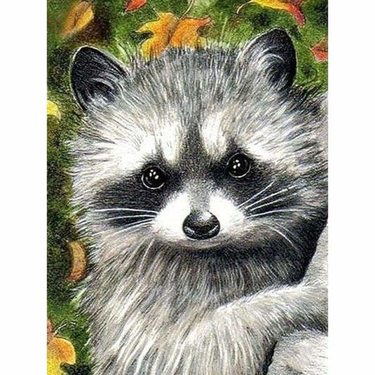 Full Square Drill Raccoon Full Drill - 5D Diy Embroidery