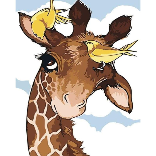 Giraffe Diy Paint By Numbers Kits WM-1303 - NEEDLEWORK KITS