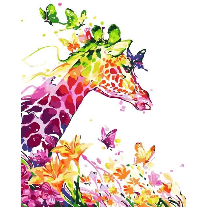 Giraffe Diy Paint By Numbers Kits WM-909 - NEEDLEWORK KITS