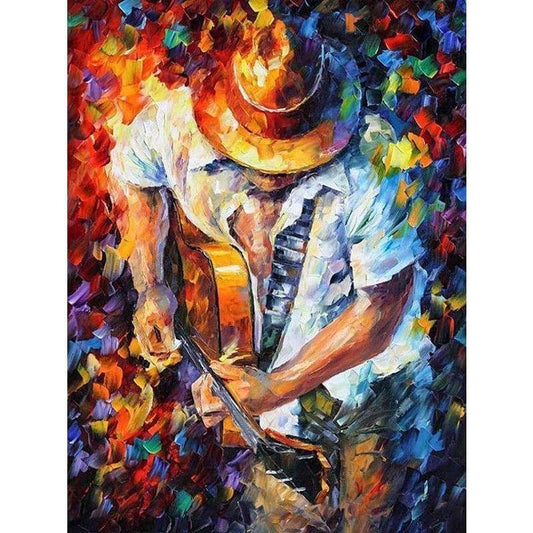 Guitar Man- Full Drill Diamond Painting - Special Order - 