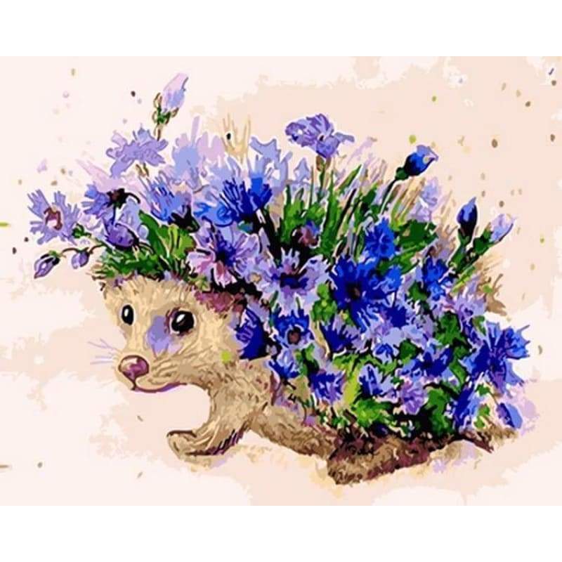 Hedgehog Diy Paint By Numbers Kits PBN30134 - NEEDLEWORK KITS