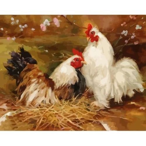 Hen Diy Paint By Numbers Kits PBN55557 - ZX2