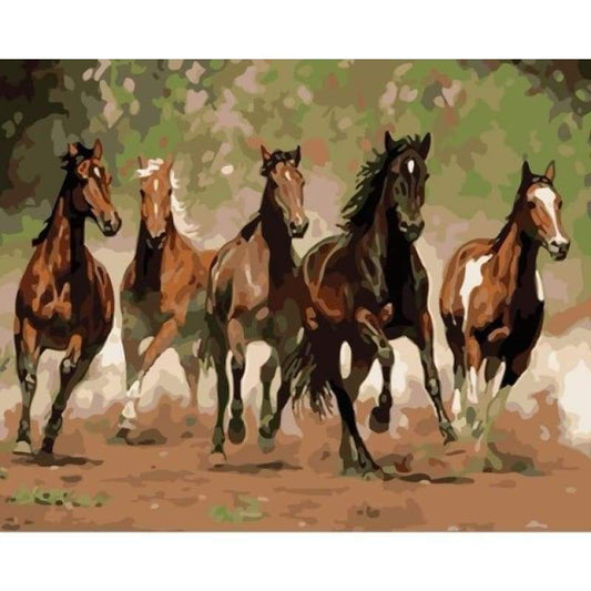 Horse Diy Paint By Numbers Kits PBN92393 - NEEDLEWORK KITS