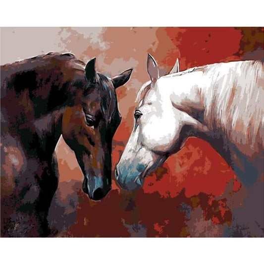 Horse Diy Paint By Numbers Kits PBN96104 - NEEDLEWORK KITS