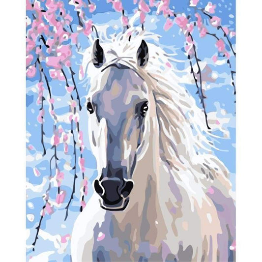 Horse Diy Paint By Numbers Kits WM-033 - NEEDLEWORK KITS