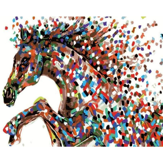 Horse Diy Paint By Numbers Kits WM-1732 - NEEDLEWORK KITS