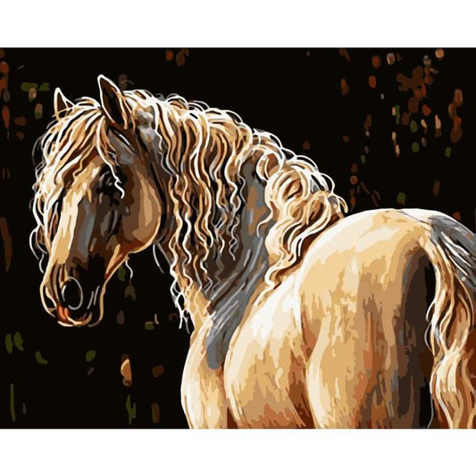 Horse Diy Paint By Numbers Kits WM-698 - NEEDLEWORK KITS