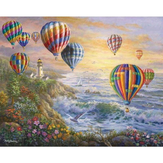 Hot Air Balloon Diy Paint By Numbers Kits VM95789 - NEEDLEWORK KITS