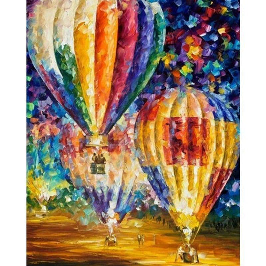 Hot Air Balloon Diy Paint By Numbers Kits WM-1354 - NEEDLEWORK KITS