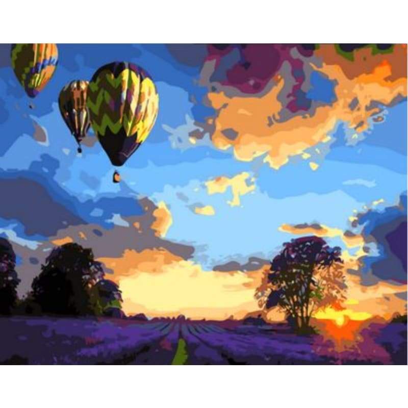Hot Air Balloon Diy Paint By Numbers Kits ZXQ1207-26 - NEEDLEWORK KITS