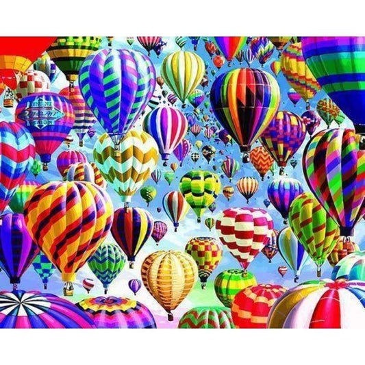 Hot Air Balloon Diy Paint By Numbers Kits ZXQ3922 VM80025 - NEEDLEWORK KITS