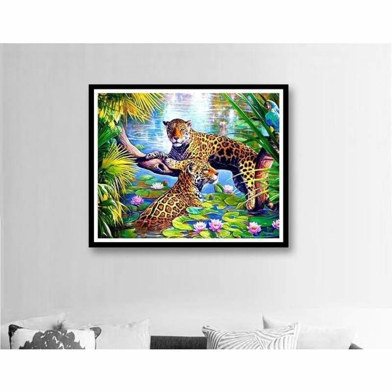 Hot Sale Animal Portrait Leopard Full Drill - 5D Diy Diamond