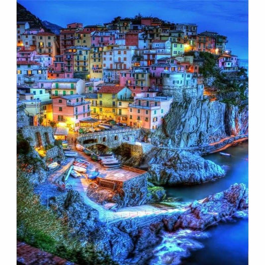 Hot Sale Landscape Town Wall Decor Full Drill - 5D Diy 