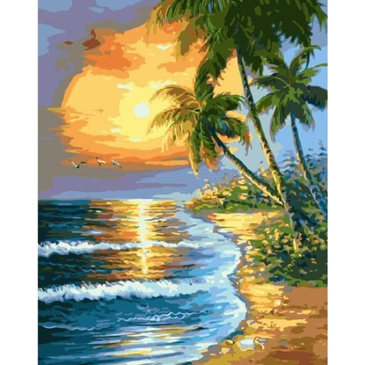 Landscape Beach Summer DIY Paint By Numbers Kits SY-4050-053