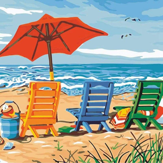 Landscape Beach Summer DIY Paint By Numbers Kits VM92015
