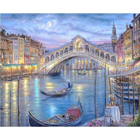 Landscape Bridge Paint By Numbers Kits ZXQ3109 - NEEDLEWORK KITS