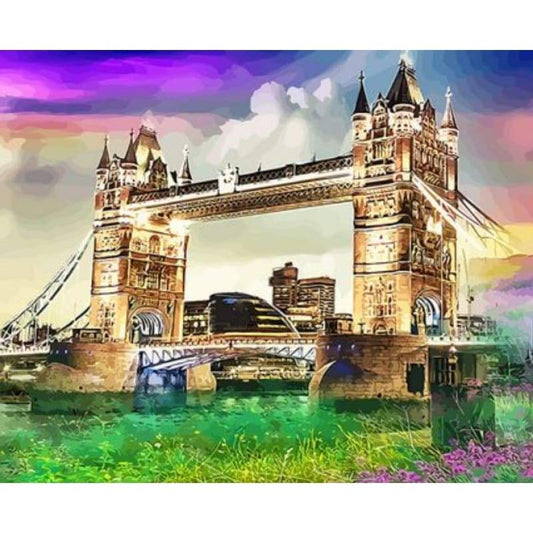 Landscape Bridge Paint By Numbers Kits ZXQ3974 - NEEDLEWORK KITS