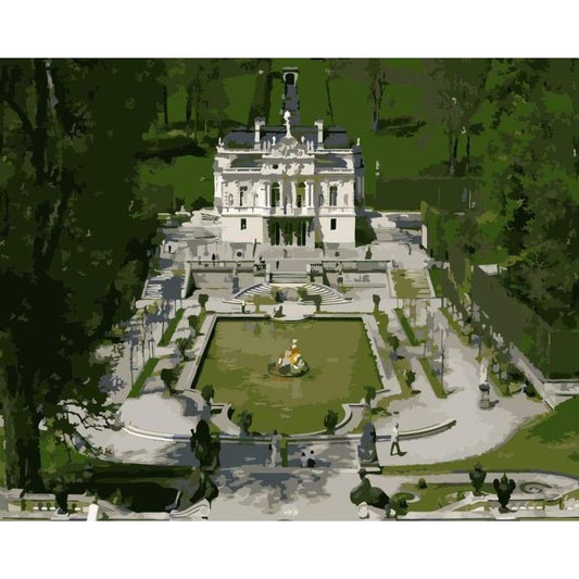 Landscape Castle Building Diy Paint By Numbers Kits WM-1170 - NEEDLEWORK KITS