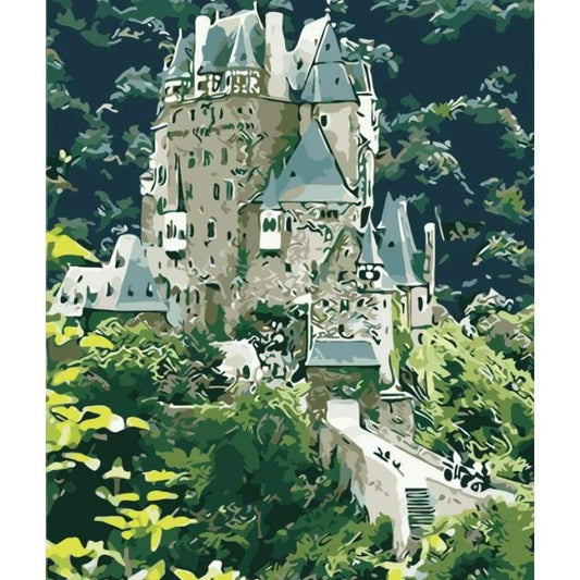 Landscape Castle Diy Paint By Numbers Kits ZXQ093 - NEEDLEWORK KITS