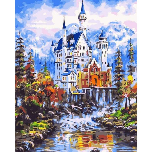 Landscape Castle Paint By Numbers Kits WM-1112 - NEEDLEWORK KITS