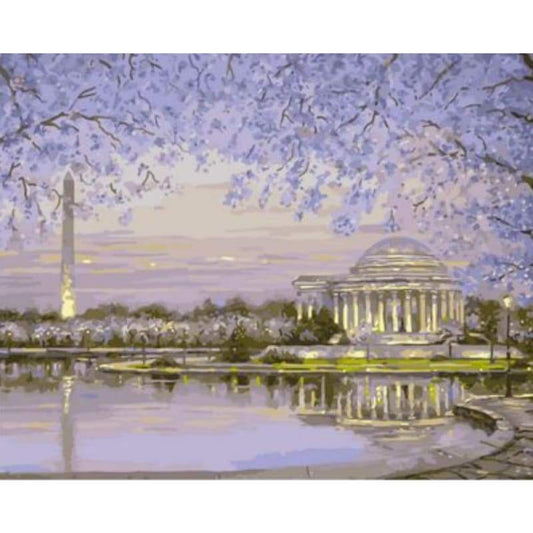 Landscape City Diy Paint By Numbers Kits ZXQ1493 - NEEDLEWORK KITS