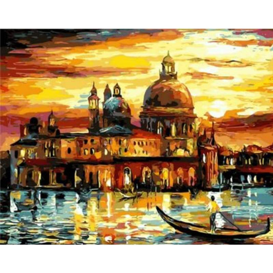 Landscape City Diy Paint By Numbers Kits ZXQ1669 - NEEDLEWORK KITS